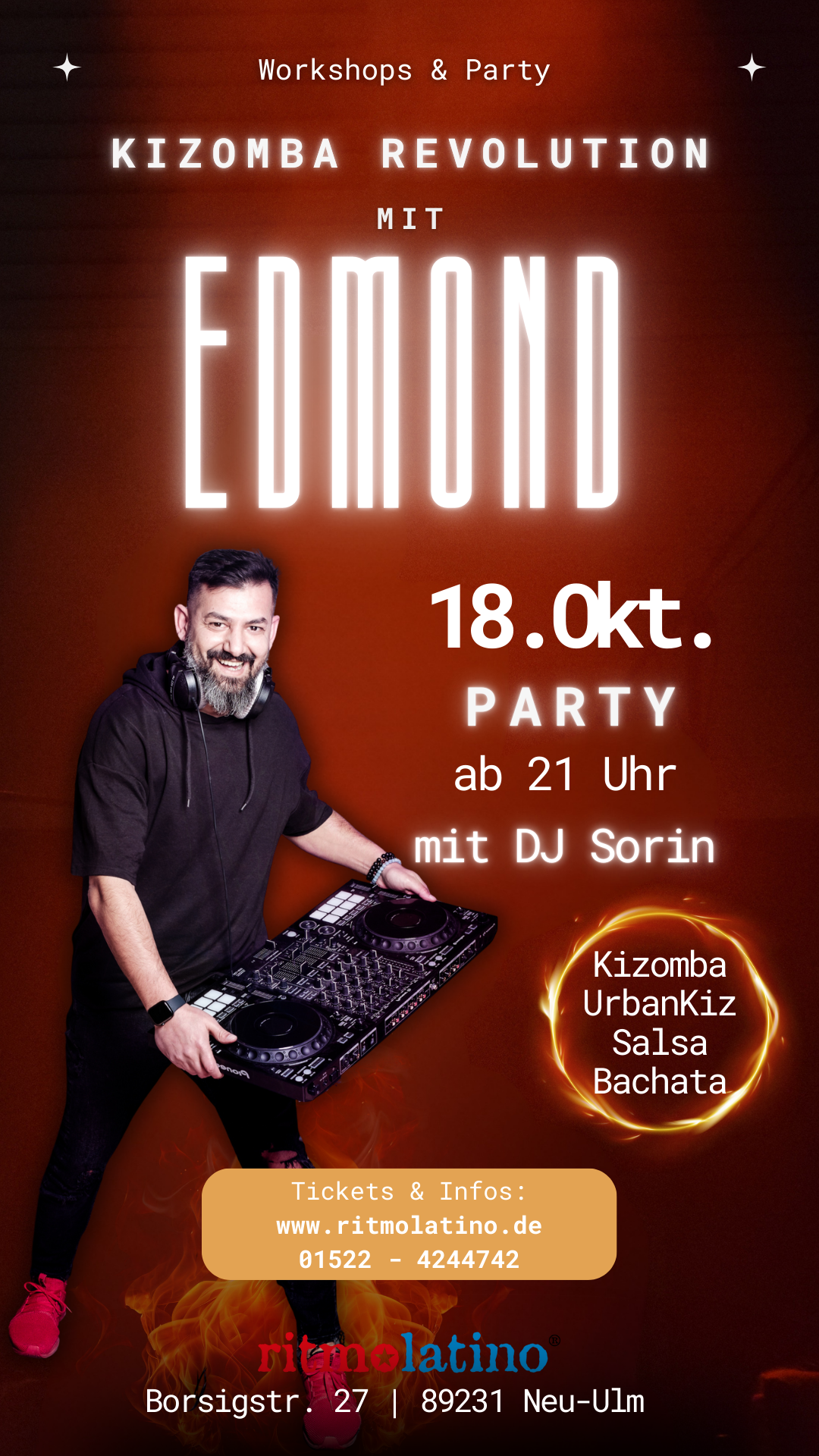 Kizomba Revolution mit DJ Sorin - Party 7 Kizomba Revolution Party mit DJ Sorin