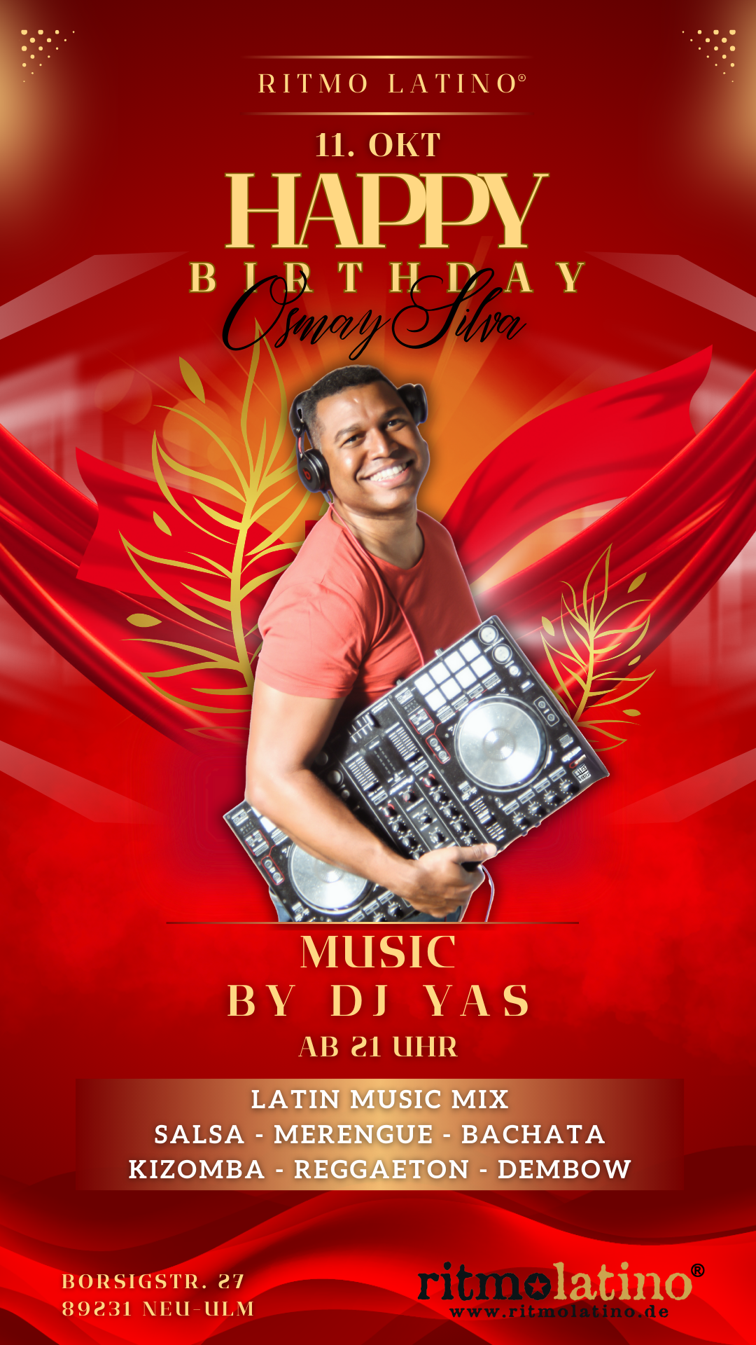 Happy Birthday Osmay Silva - Party mit DJ YAS 7 Happy Birthday Osmay
