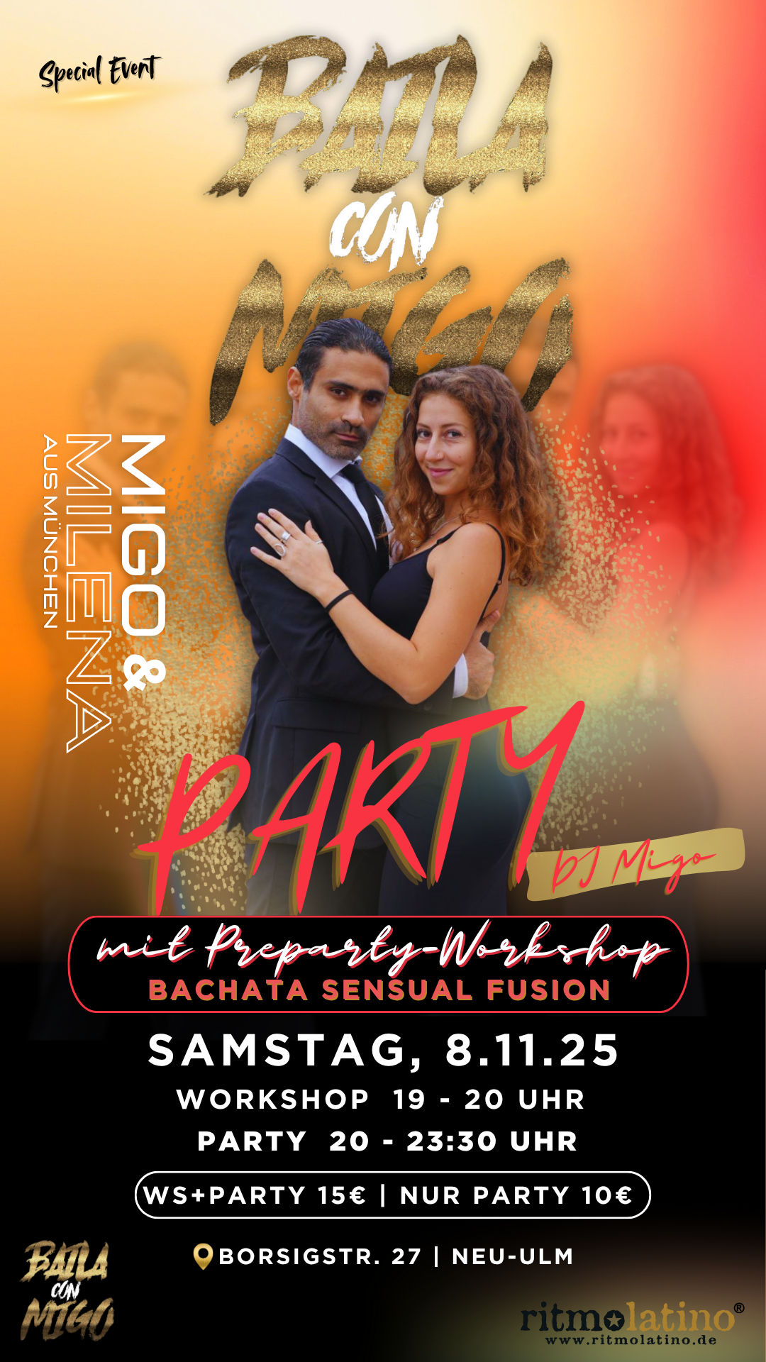 Baila con Migo - Party mit Pre-Workshop 7 Bali con Migo